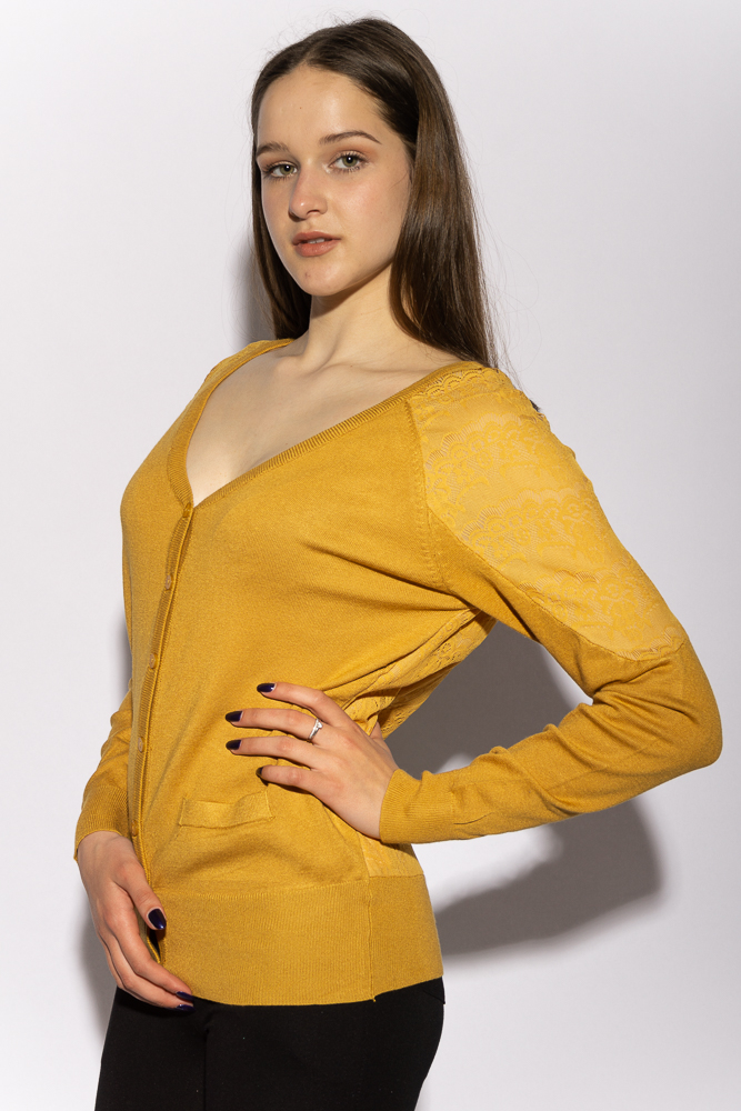 Кофта с кружевом на рукавах 11P12078, Горчичный;светло-бежевый;ярко-голубой;черный;кирпичный;бирюзовый;салатовый
Кофта с кружевом на рукавах 11P12078, Горчичный;светло-бежевый;ярко-голубой;черный;кирпичный;бирюзовый;салатовый