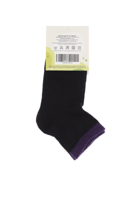 Носки детские черно-фиолетовые 11P500