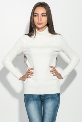 Гольф женский с фактурными полосками на плечах и груди 131V005