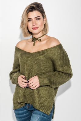 Джемпер женский приспущенное плечо 283V001