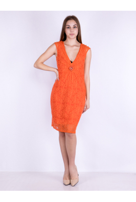 Платье оранжевое 265P8007