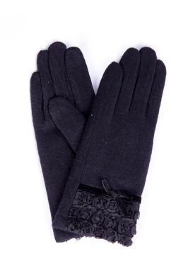 Перчатки женские черные 11P445