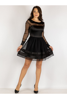 Платье черное 265P9514-1
