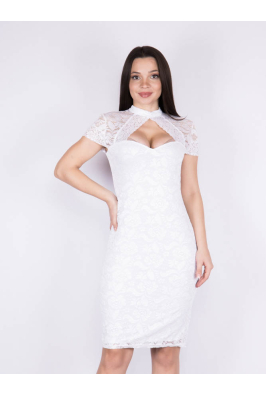 Платье белое 265P9746