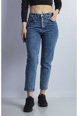 Джинсы женские синяя варенка 714F1436