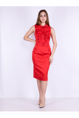Платье красное 265P5013