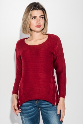 Джемпер женский с молниями 131V007