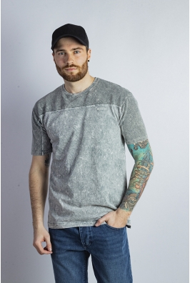 Футболка мужская 624F2048-1 цвет светло-серая варенка