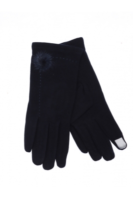 Перчатки женские темно-синие 11P438-5