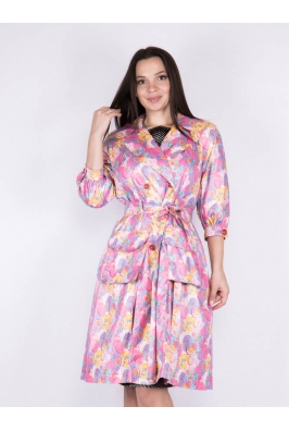 Плащ женский розовый 265P9845-1