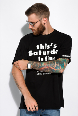 Футболка с надписями 155P4388-5