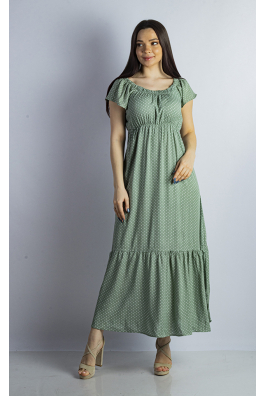 Платье цвет оливковый 632F026-1