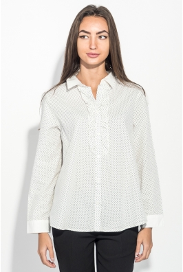 Рубашка женская праздничная, с рюшами 270V002-4