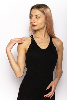 Женский однотонный топ 630F005