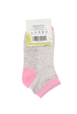 Носки детские светло-серые/розовые 11P494-3