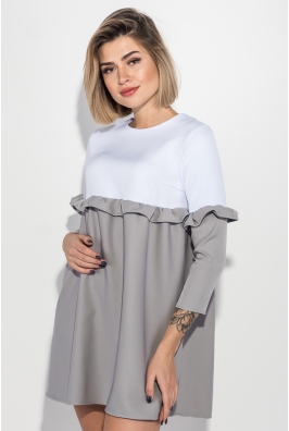 Платье женское двухцветное, свободного покроя 72PD148 Платье женское двухцветное, свободного покроя 72PD148