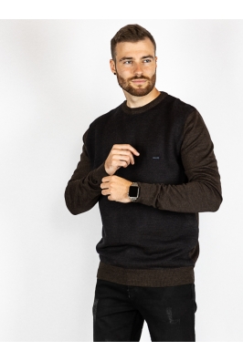 Свитер мужской коричневый 258P6605-3