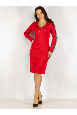 Платье красное 265P001