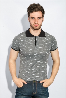 Поло мужское веселый принт 310F003-3