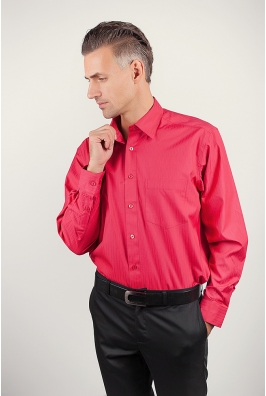 Рубашка мужская красная Fra №877-12 Рубашка мужская красная Fra №877-12
