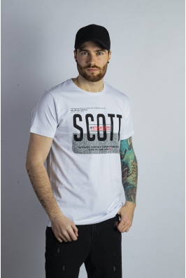 Футболка мужская белая 713F3101-1