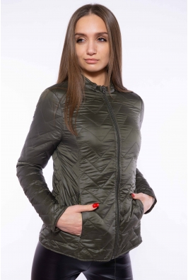 Стеганый женский бомбер 120PMH004