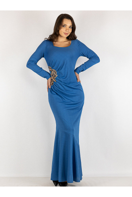 Платье голубое 265P9401-1