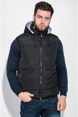 Жилет мужской теплый, с капюшоном и карманами 70PD5009