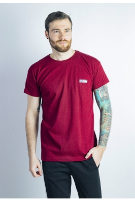 Футболка мужская бордовая 85F575-7 батал