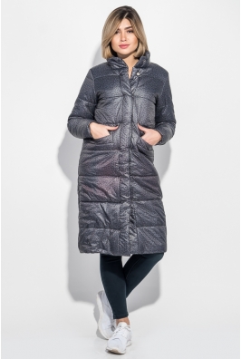 Пальто женское на кнопках, теплое, принт меланж 69PD978 Пальто женское на кнопках, теплое, принт меланж 69PD978