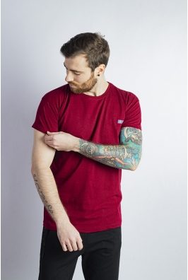 Футболка мужская бордовая 85F579-4 батал