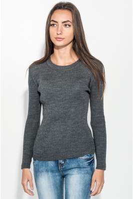 Свитер женский с круглым вырезом 212F058