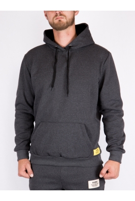 Худи мужское темно-серое 85F562-13 на флисе