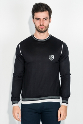 Джемпер мужской тройная полоса по вырезу 50PD479