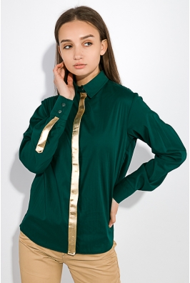 Блузка женская с планкой в золоте 64PD229-1 Блузка женская с планкой в золоте 64PD229-1