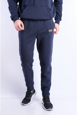 Брюки спортивные мужские темно-синие 85F528-4 на флисе