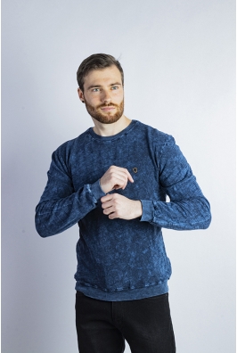 Свитшот мужской 624F2050-1 синяя варенка