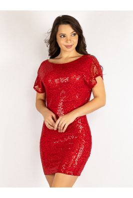 Платье красное 265P9004-3