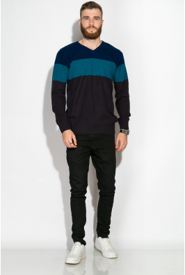 Пуловер трехцветный 520F006