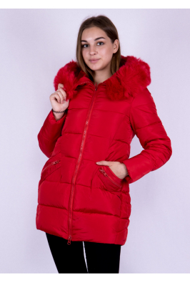Куртка женская красная 137P808-3