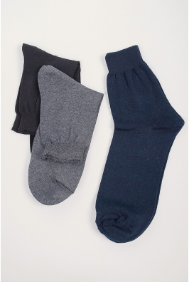 Носки мужские однотонные, темные №21P002 Носки мужские однотонные, темные №21P002