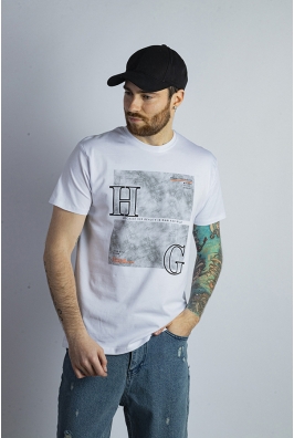 Футболка мужская белая 713F3197-1