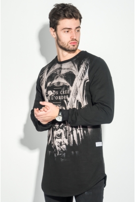Джемпер мужской с принтом 361F014