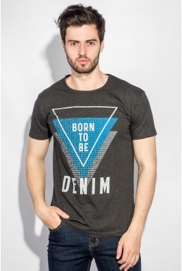 Футболка мужская крупный принт 168F034-4