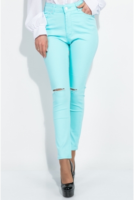 Брюки женские с порезами  282F007
