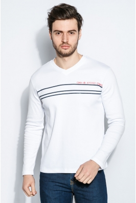 Пуловер мужской с полосками 415F014-3