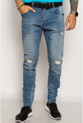 Джинсы мужские c потертостями 638F21021