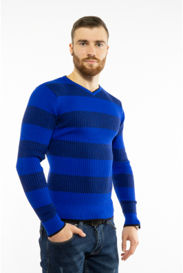 Пуловер в крупную полоску 619F1875