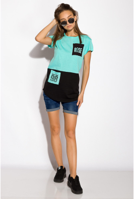 Футболка женская контрастная 317F074