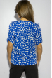 Блуза женская с принтом 118P341-1 синий